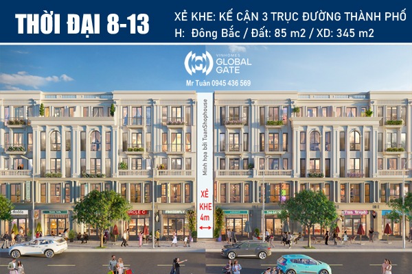 THỜI ĐẠI 8-13 NHÀ PHỐ XẺ KHE VIN CỔ LOA, KẾ CẬN 3 TRỤC ĐƯỜNG THÀNH PHỐ