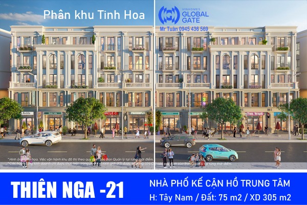 TN-21 NHÀ PHỐ 75m2 TRỤC ĐƯỜNG THIÊN NGA, GẦN HỒ, CÔNG VIÊN XỨ SỞ THẦN TIÊN