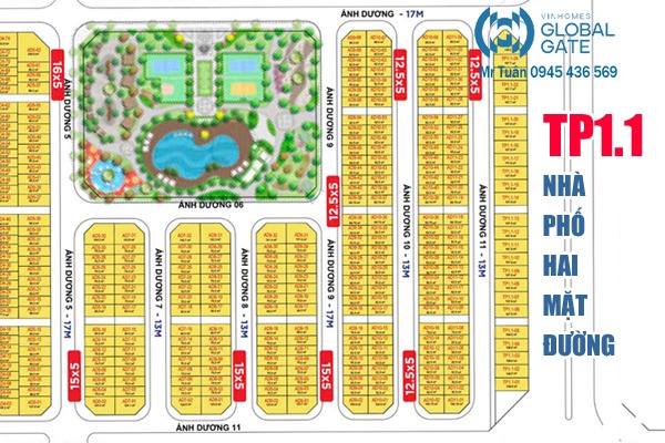 TP1.1-22 NHÀ PHỐ 2 MẶT ĐƯỜNG (PK CÁT TƯỜNG)