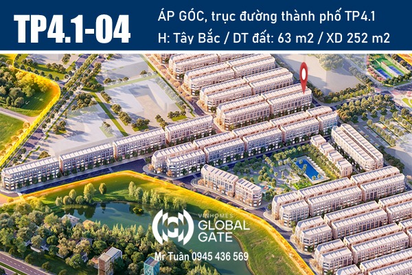 TP4.1-04 SHOPHOUSE ÁP GÓC TRỤC ĐƯỜNG THÀNH PHỐ TP4.1