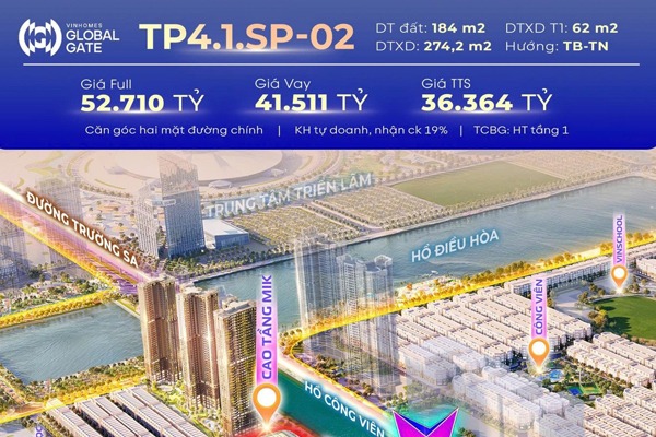 TP4.1.SP-02 Shop Boutique BÌNH MINH (GÓC, 184m / 47,330 tỷ vay miễn lãi 24th)