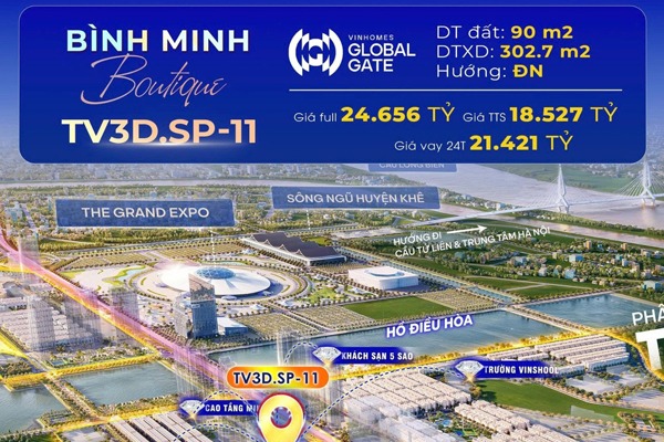 TV3D.SP-11 Shop Boutique BÌNH MINH | Vinhomes Global Gate