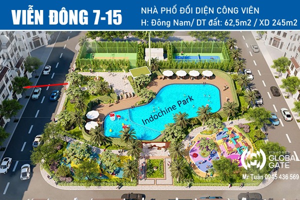 VIỄN ĐÔNG 7-15 | LIỀN KỀ ĐỐI DIỆN CÔNG VIÊN Indochine Park - Vinhomes Global Gate