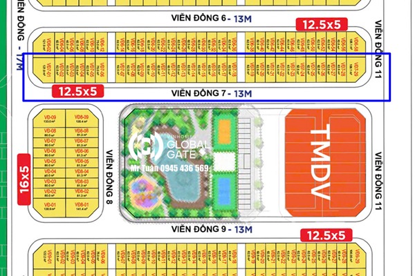 VIỄN ĐÔNG 7-27 | LIỀN KỀ ĐÔNG NAM (DIỆN TÍCH NHỎ 62,5 m2)